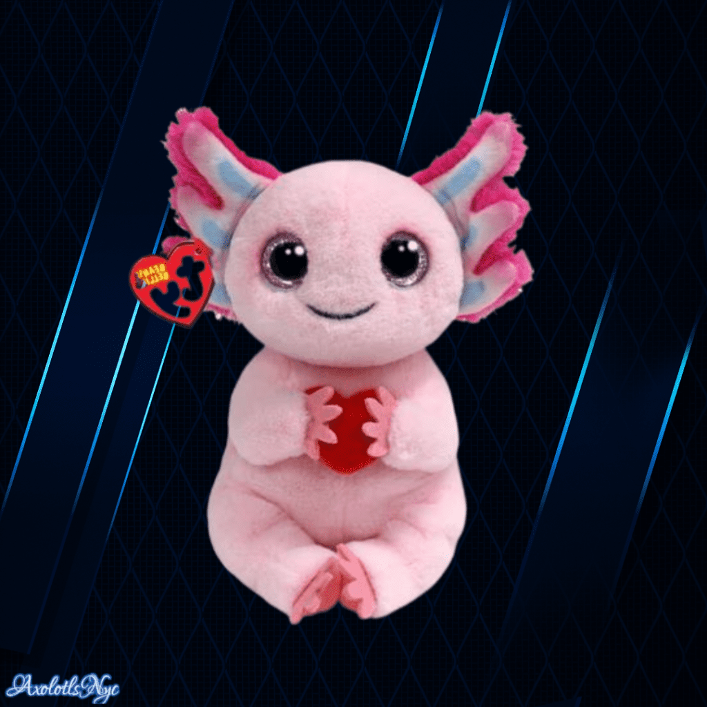 Ty Beanie Baby Locky The Valentines Day Axolotl Inch