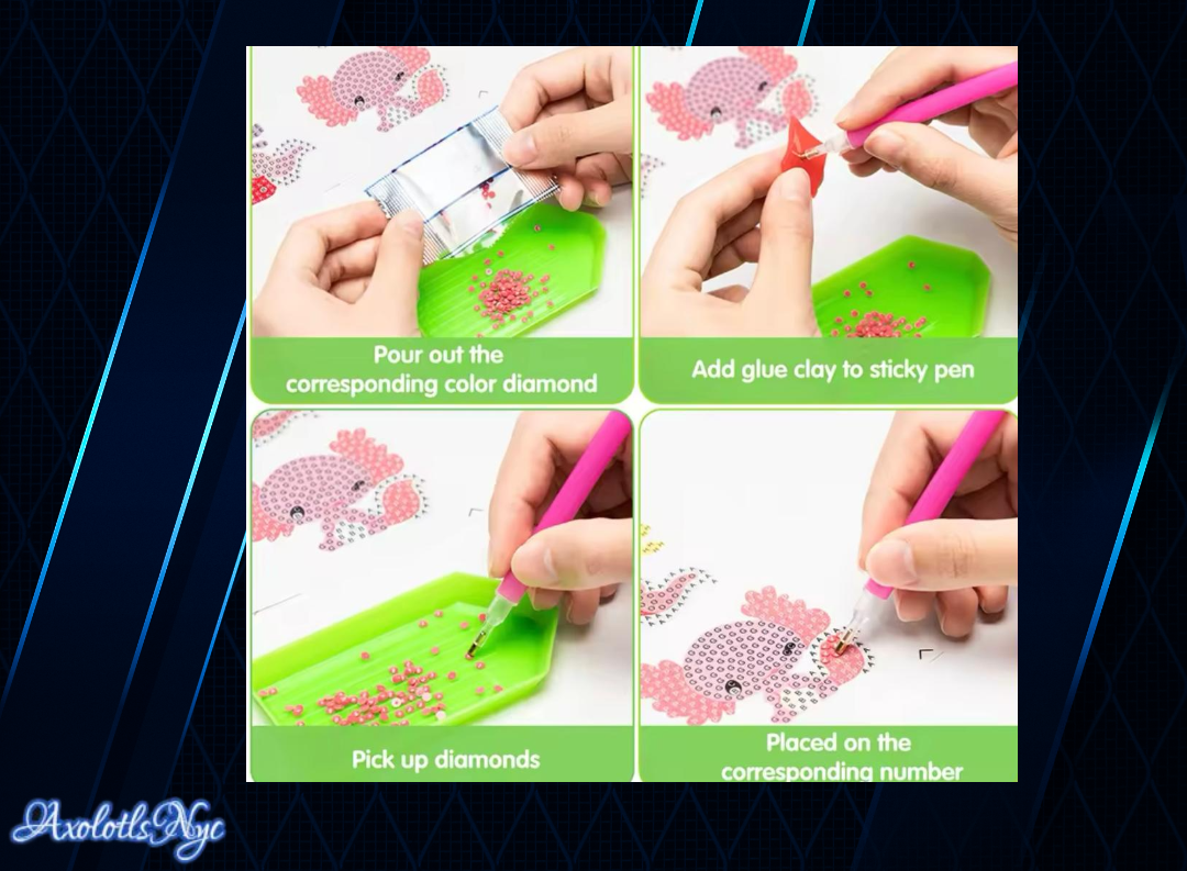 12 Kit Portachiavi Diamond Painting Volpe 5D - Fai Da Te Completo Con Trapano, Ciondoli Animali Doppio Lato Per Bambini