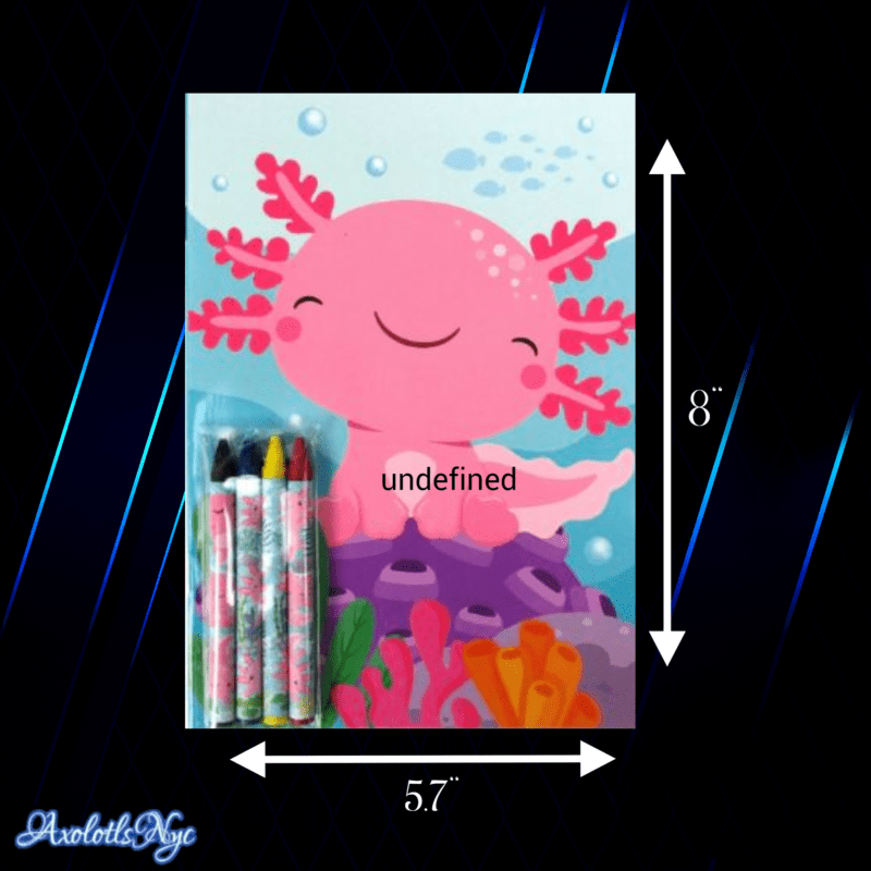 Axolotl Coloring Books with Crayons - Image 4