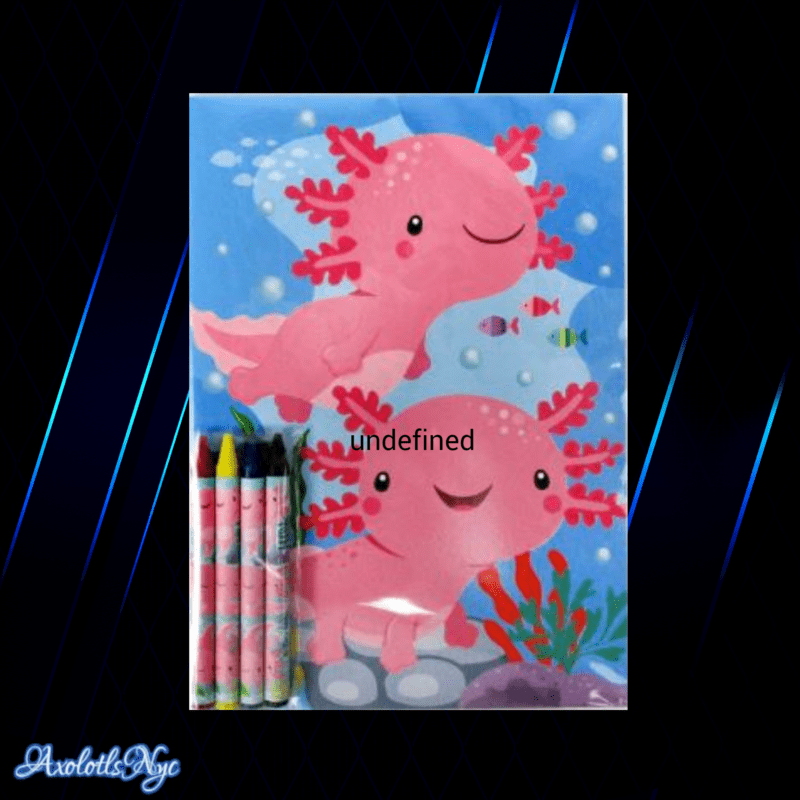 Axolotl Coloring Books with Crayons - Image 7