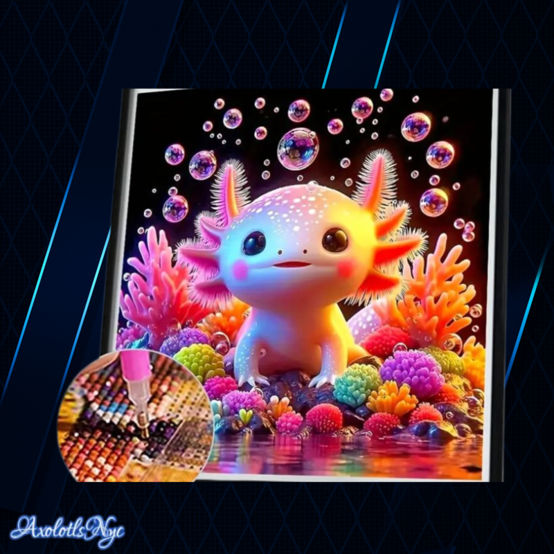 Axolotl 5D Diamond Full Drill Painting Kit 6''x6'' - Image 2