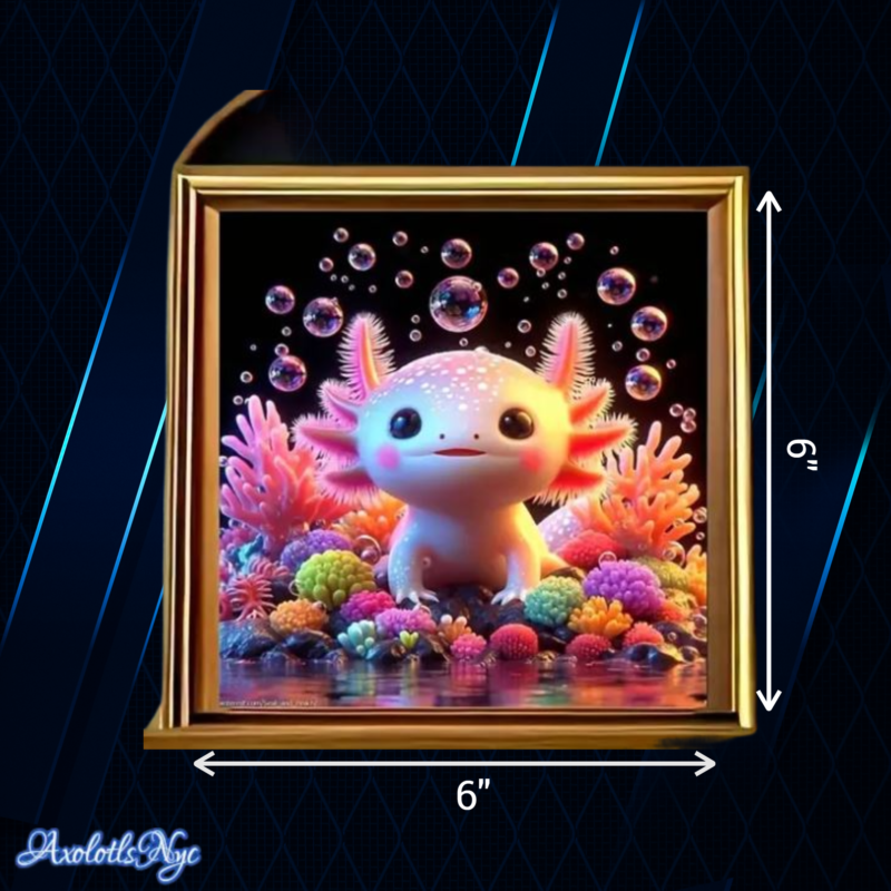 Axolotl 5D Diamond Full Drill Painting Kit 6''x6'' - Image 6