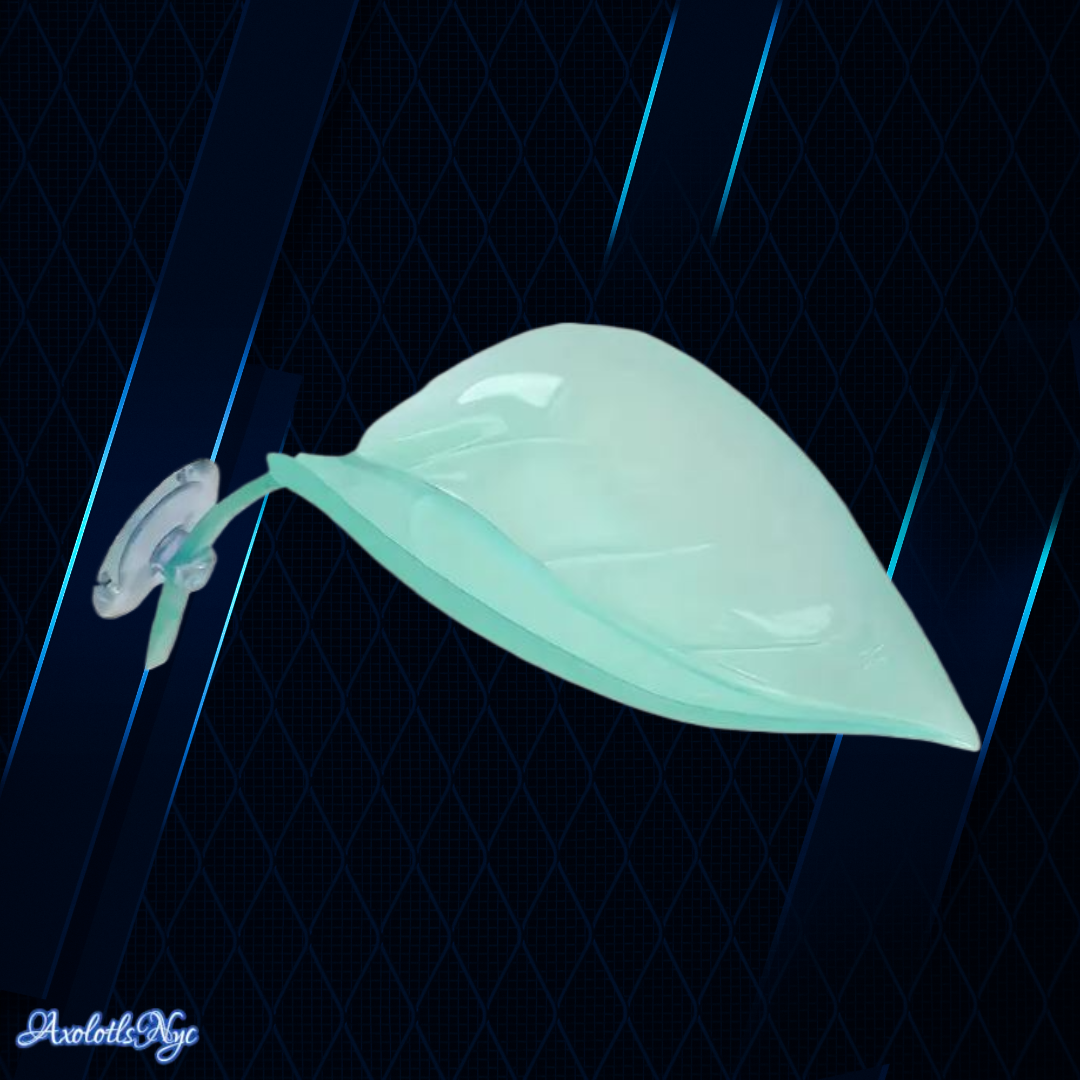 Axolotl/Reptile Resting Leaf (Light Green) Decor - Image 10