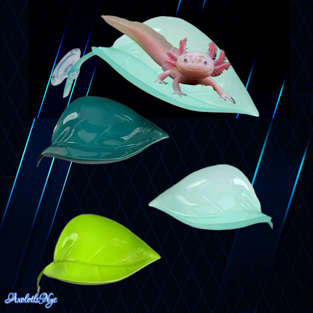 Axolotl/Reptile Resting Leaf (Light Green) Decor