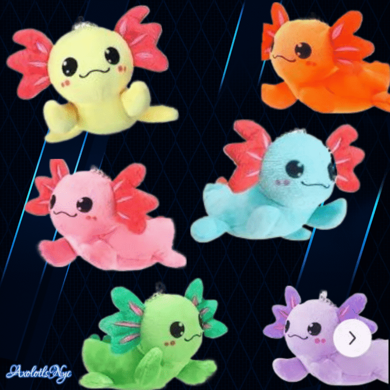 Cute Axolotl Plush Key chains Charms - Image 3